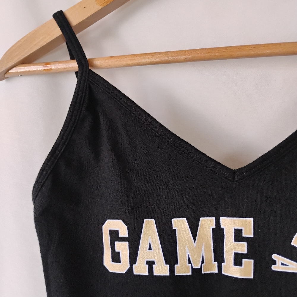 Women's Size M PINK Victoria's Secret Black "Game On" Football Sports Bodysuit - Picture 3 of 15